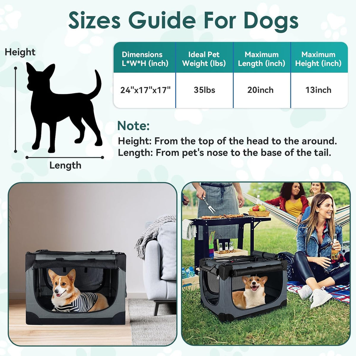 PetNex™ Soft Small Dog Crate | Portable Travel Kennel for Dogs