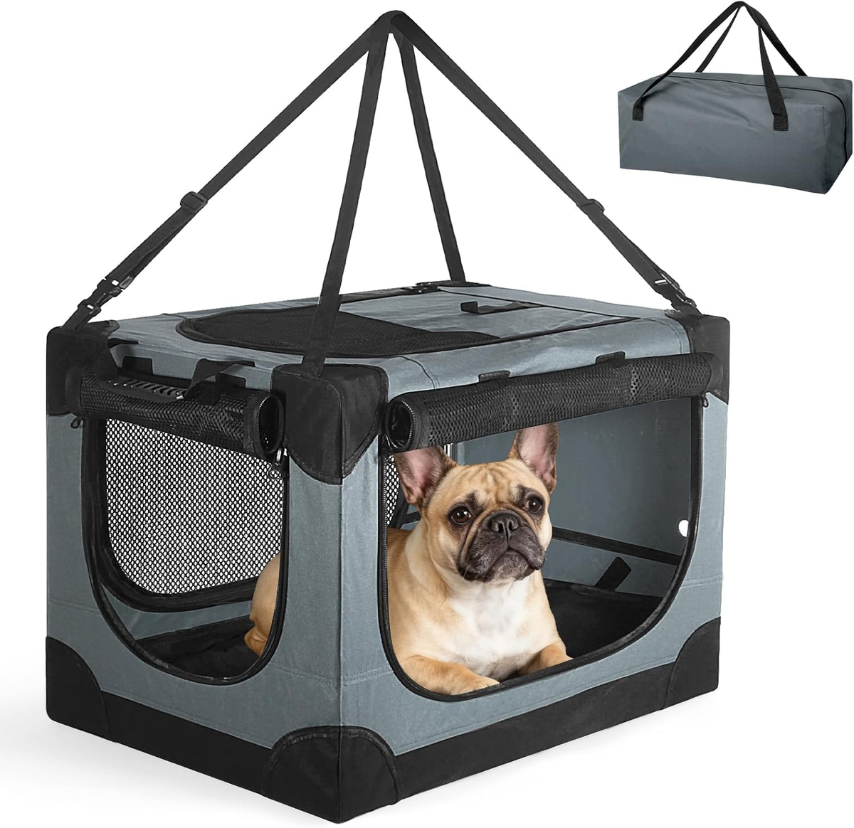 PetNex™ Soft Small Dog Crate | Portable Travel Kennel for Dogs
