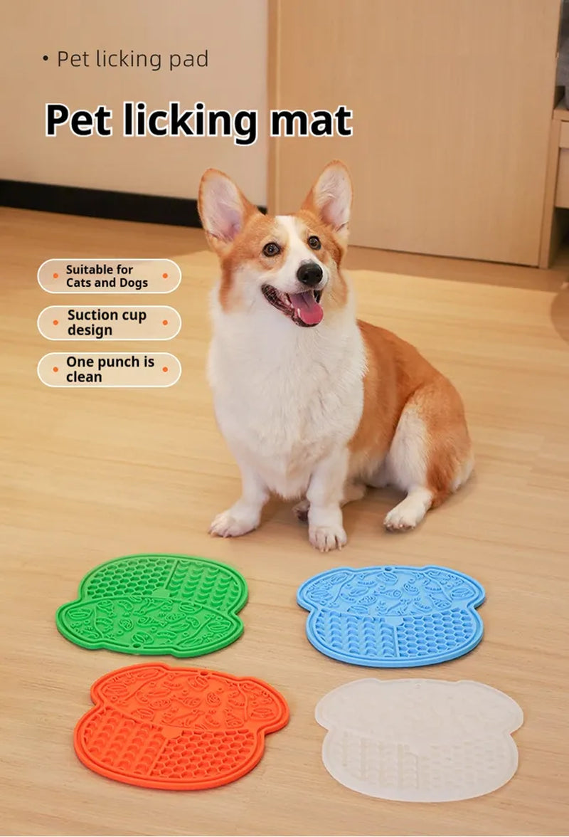 PetNex™ Slow Feeder Lick Mat | Suction Cup Enrichment Mat